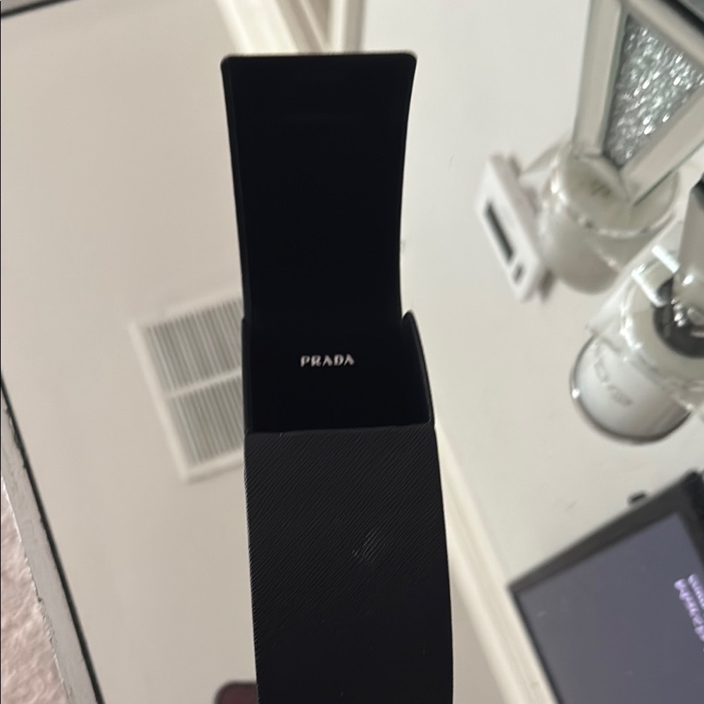 Prada Black Rectangular Glasses - image 4